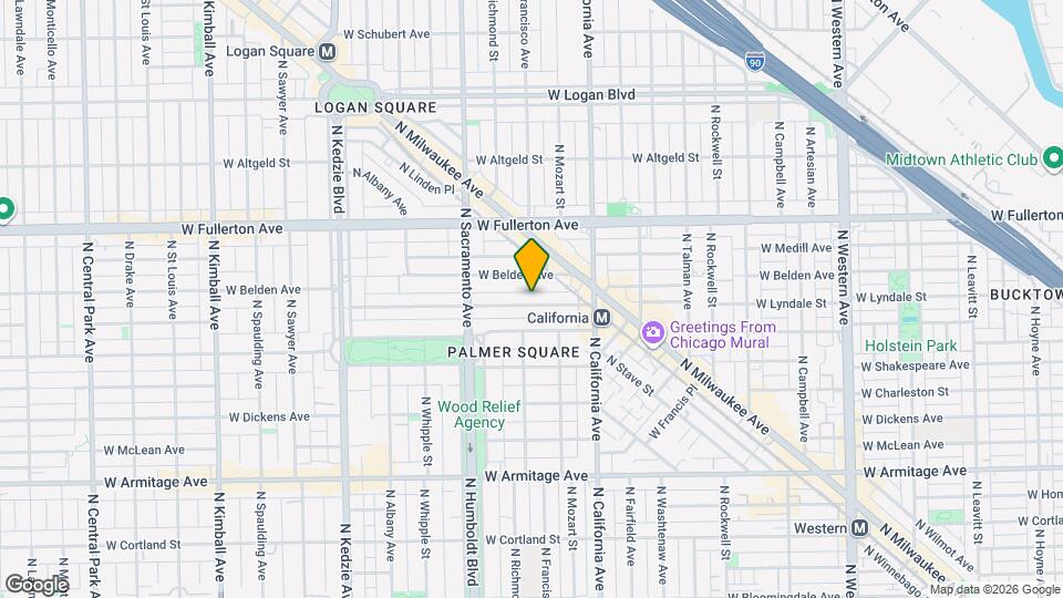2864 W Lyndale St, Unit 2W Map and Location Details