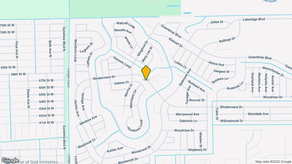 633 Windermere Dr Map and Location Details