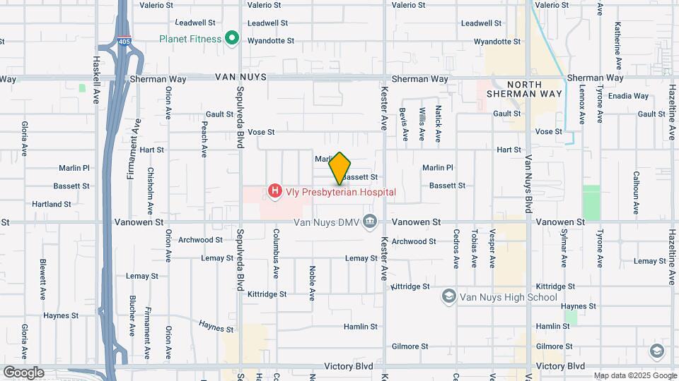 15011 Hartland St, Unit 15013 Mapa y Detalles de la Ubicación
