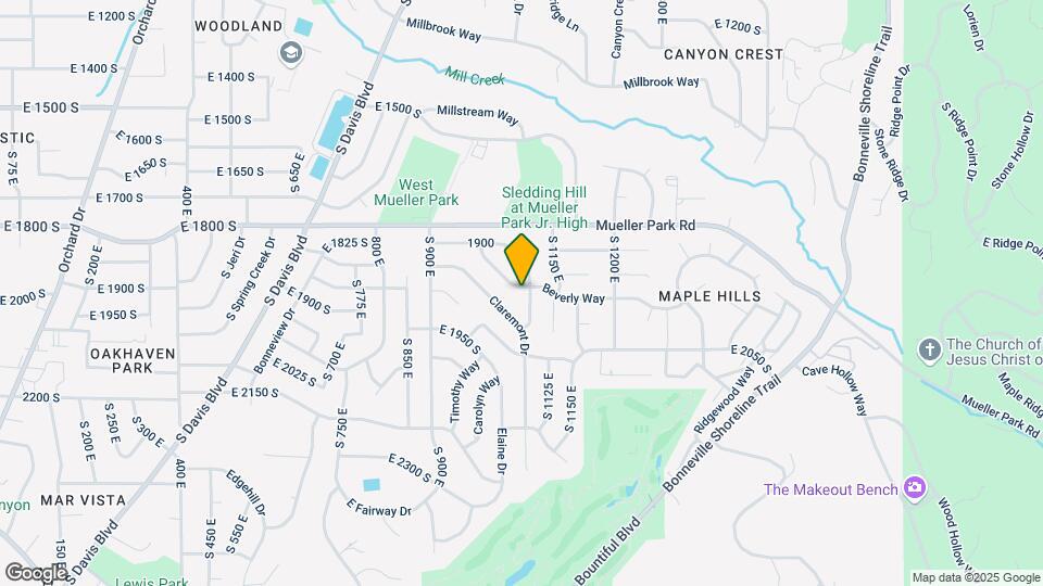 1094 Beverly Way Map and Location Details