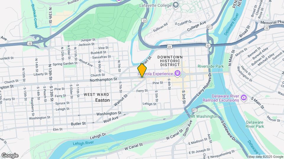 609.5 Walnut St Map and Location Details