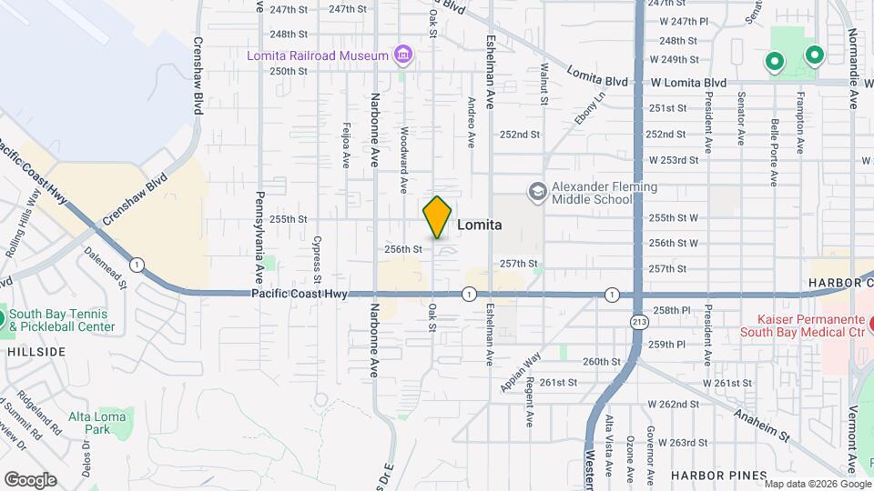 25530 1/2 Oak St Mapa y Detalles de la Ubicación