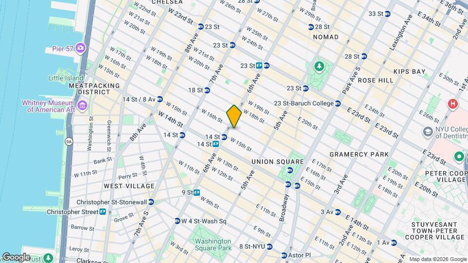 161 W 15th St Map and Location Details