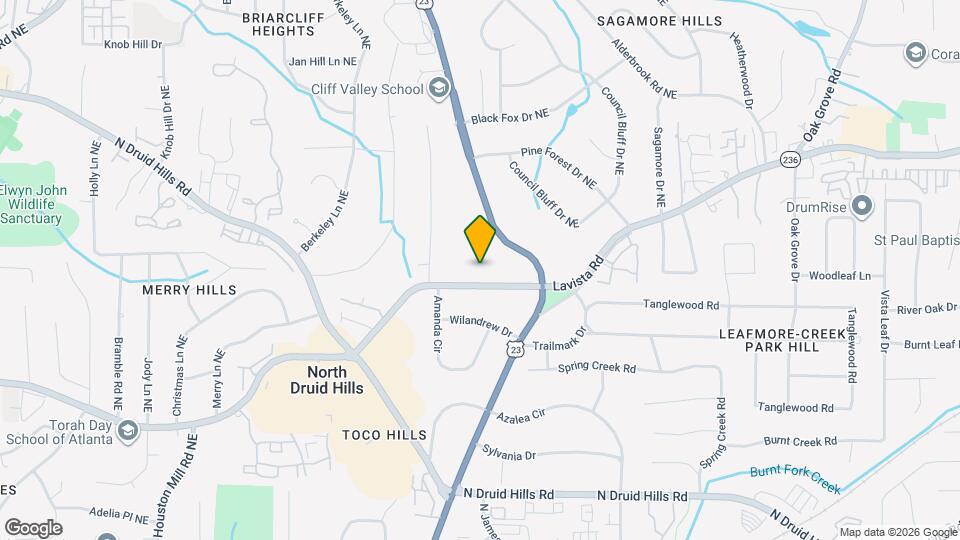 2396 Lavista Rd NE Map and Location Details