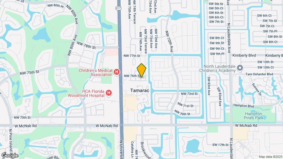 7347 NW 75th St Map and Location Details