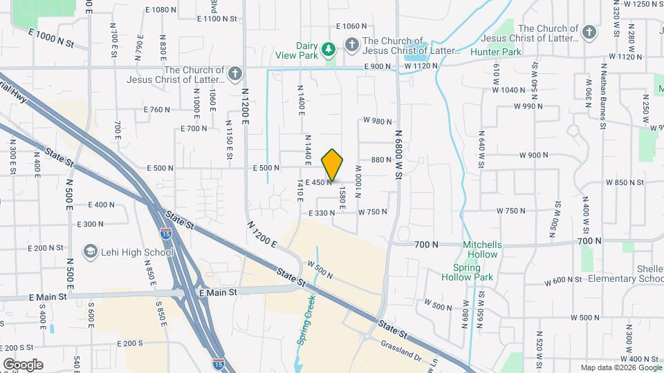 1540 E 450 N Map and Location Details