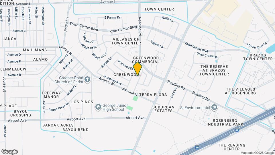 1824 Old Creek Dr Mapa y Detalles de la Ubicación