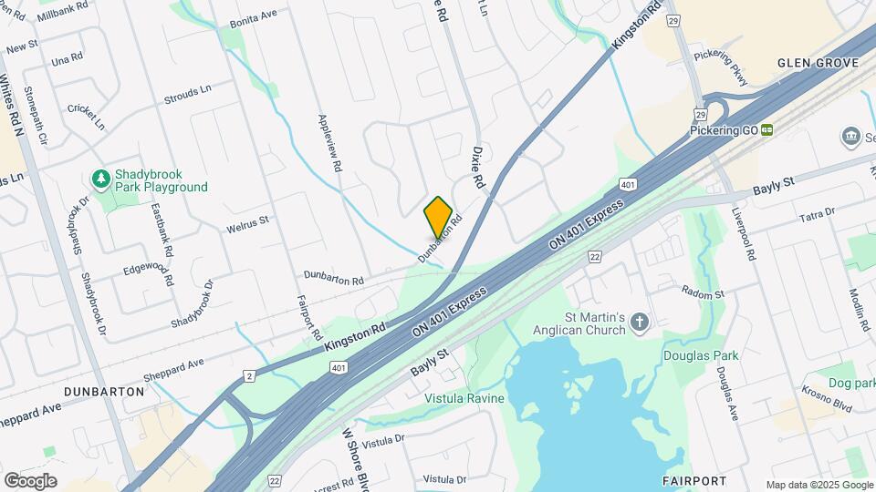 1039 Dunbarton Rd Map and Location Details