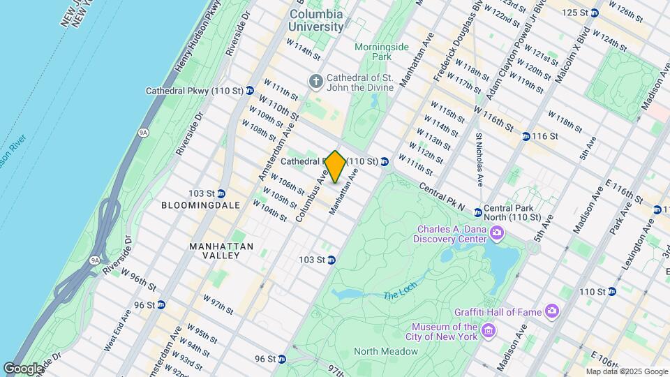 63 W 107th St Map and Location Details