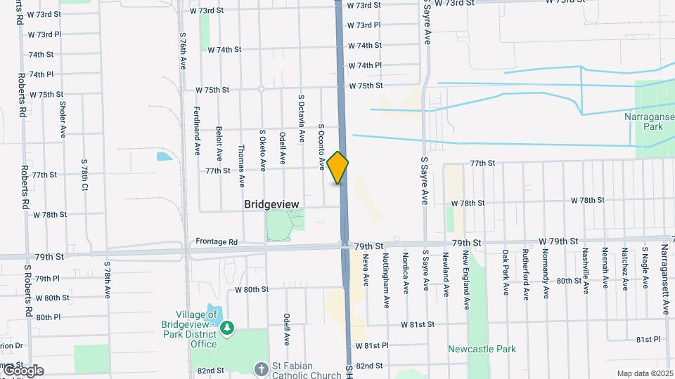 7740 S Harlem Ave Map and Location Details
