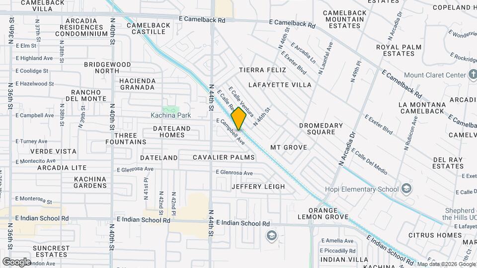 4464 E Campbell Ave Map and Location Details