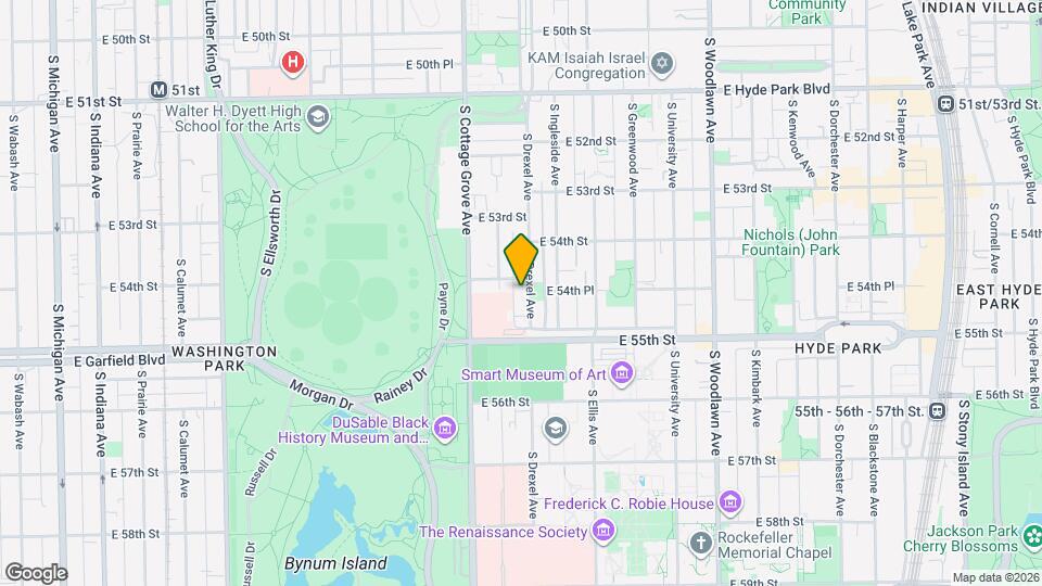 5412 S Drexel Ave, Unit G Mapa y Detalles de la Ubicación