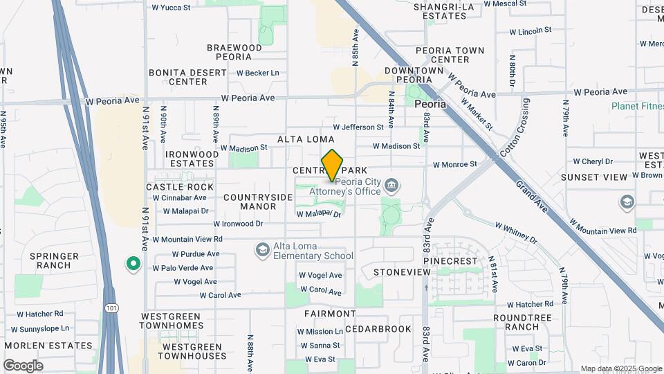 8566 W Cinnabar Ave Map and Location Details