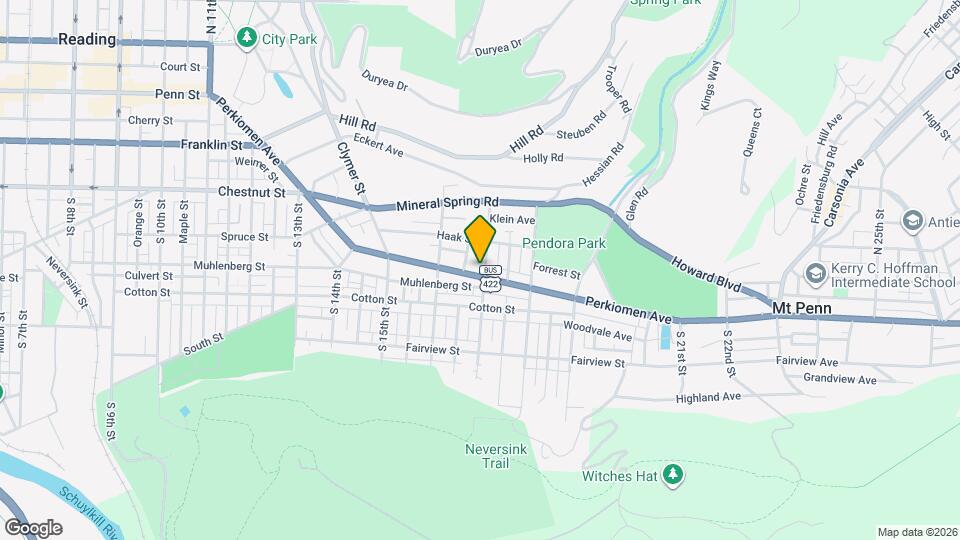 1651 Perkiomen Ave Map and Location Details