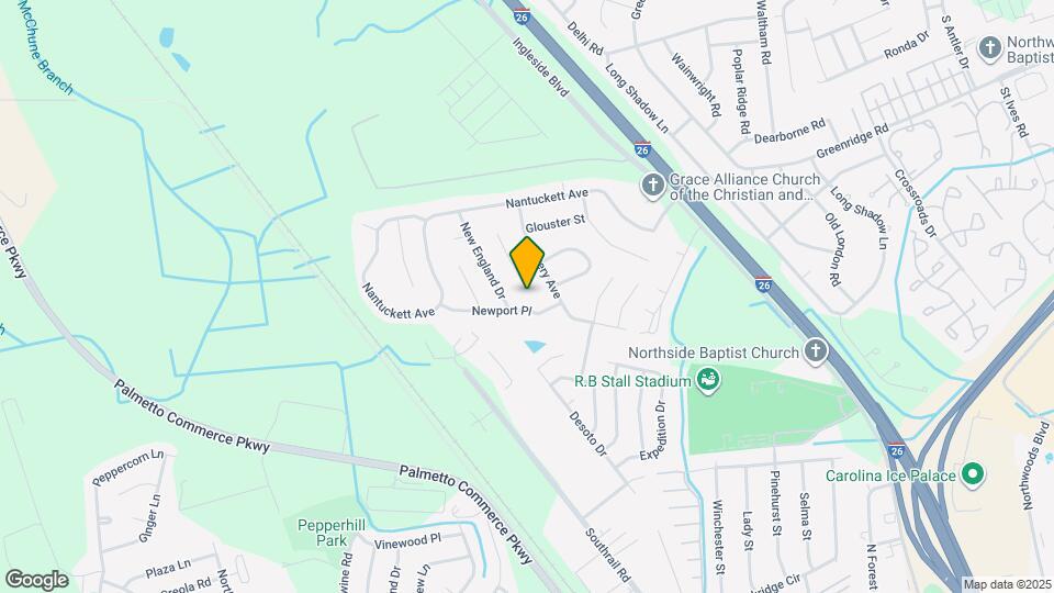 8000 Eberly Ave Map and Location Details