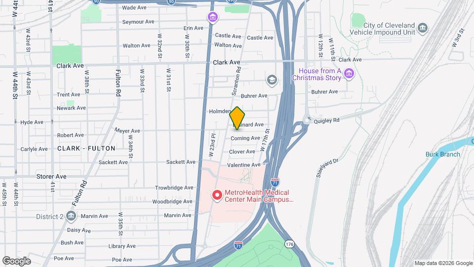 2020 Corning Ave Map and Location Details