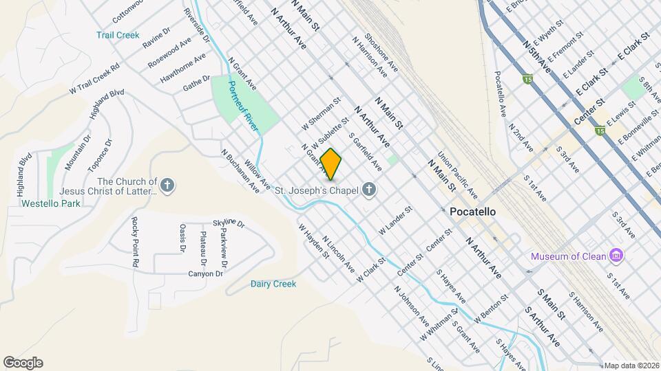 603 N Grant Ave Map and Location Details