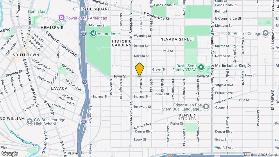 707 S Olive St Map and Location Details