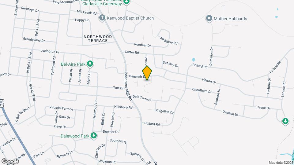 760 Bancroft Cir Map and Location Details