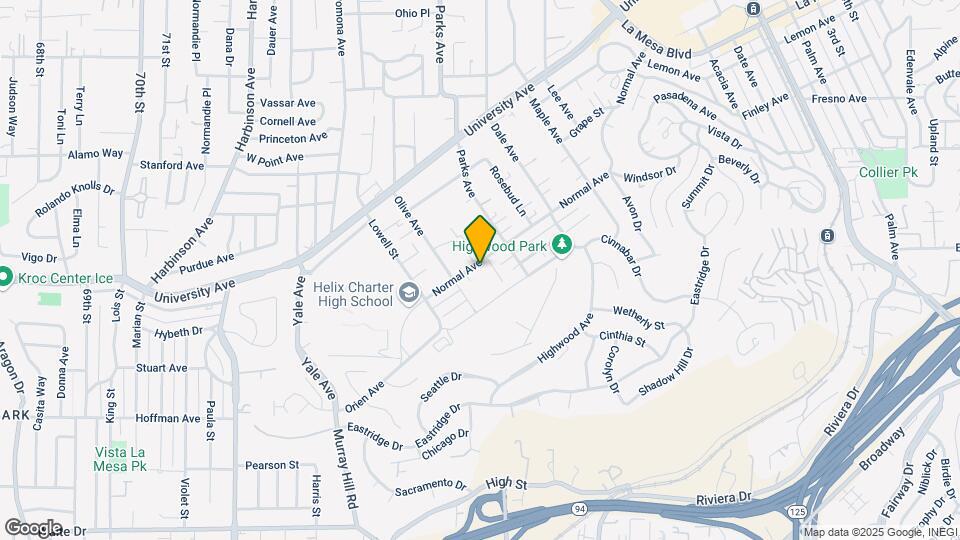 7637-7647 Normal Ave Mapa y Detalles de la Ubicación