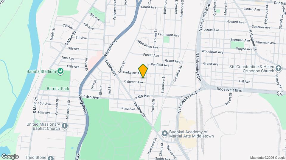 1223 Calumet Ave Map and Location Details