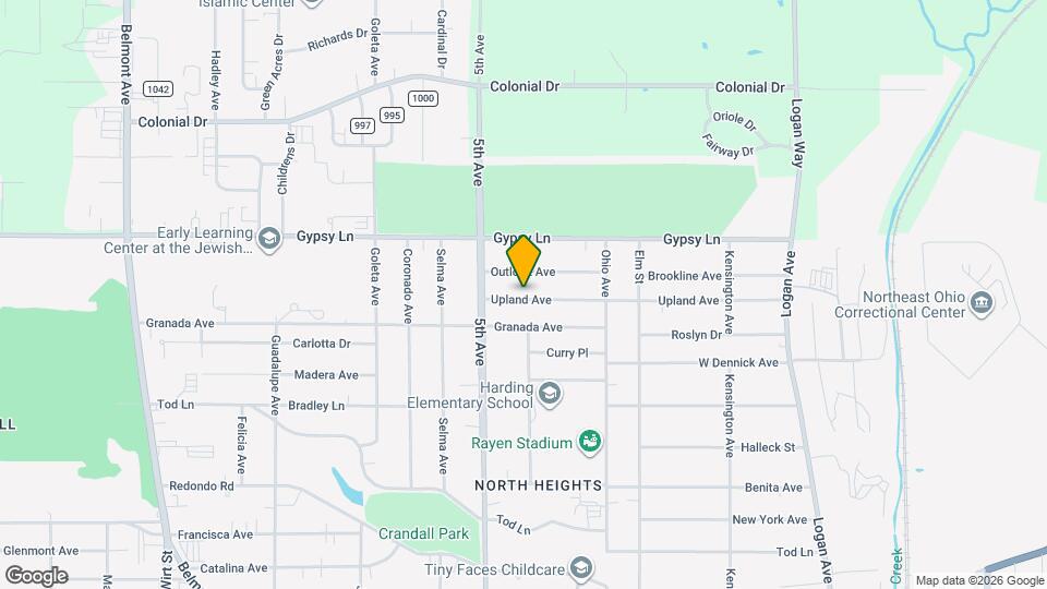 280 Upland Ave Map and Location Details