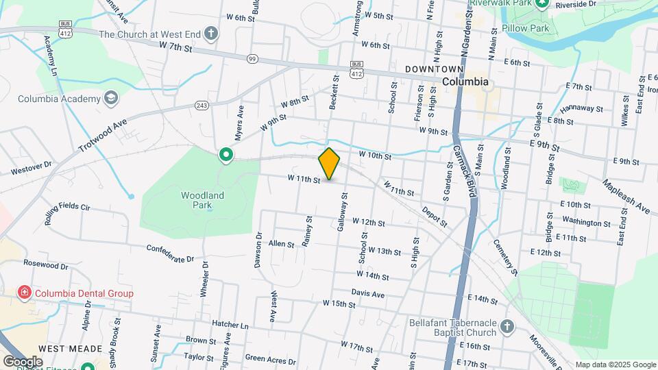 517 W 11th St Map and Location Details