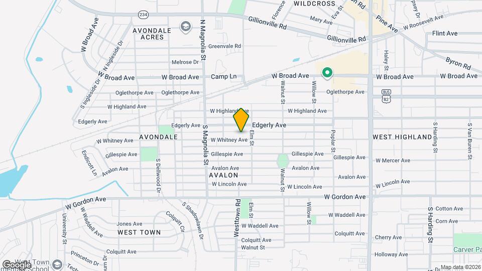 1507 W Whitney Ave Map and Location Details