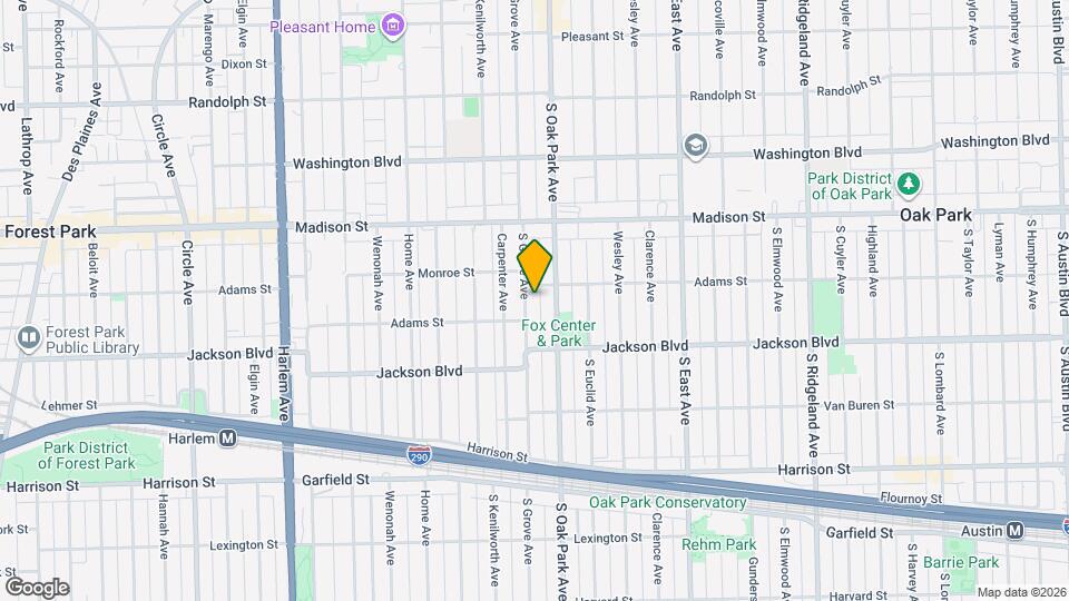 608 S Grove Ave Mapa y Detalles de la Ubicación