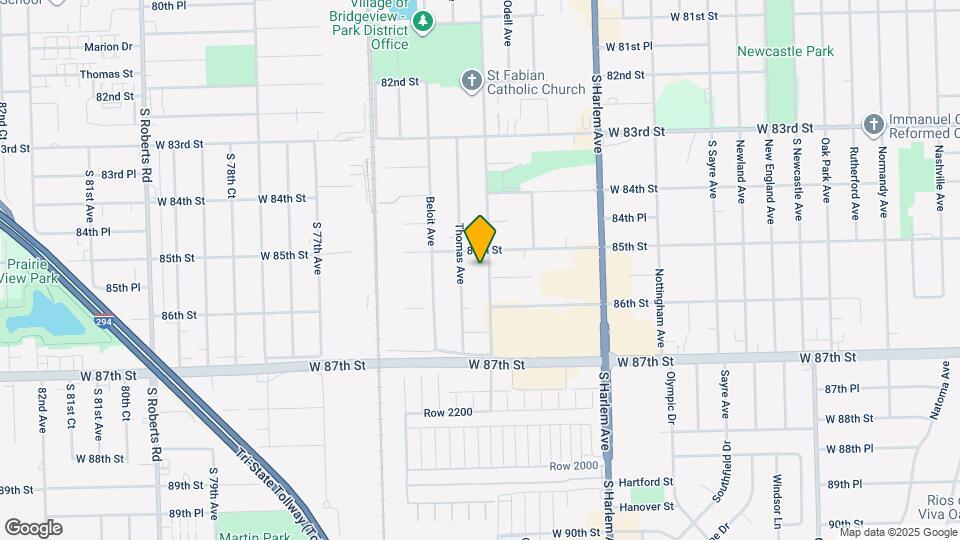 8508 S Oketo Ave Map and Location Details