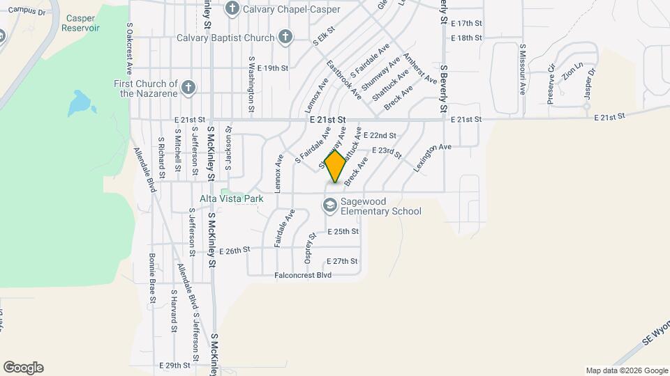 1612 E 24th St Map and Location Details