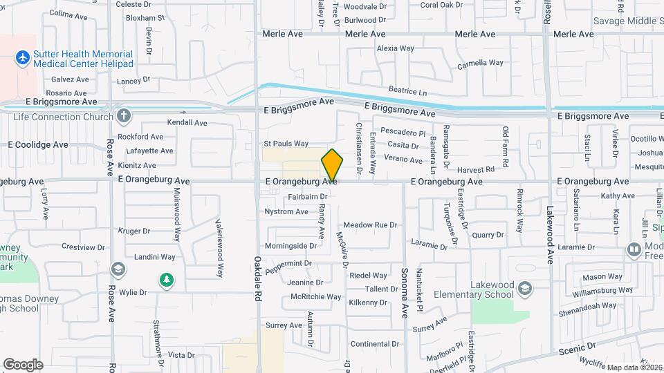 2400 E Orangeburg Ave Map and Location Details