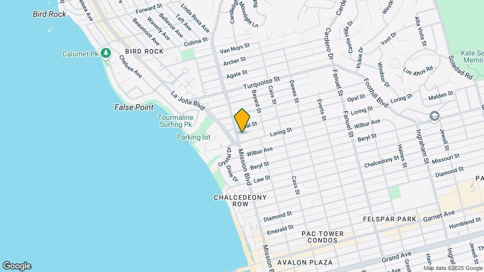 Baja La Jolla Apartments Map and Location Details