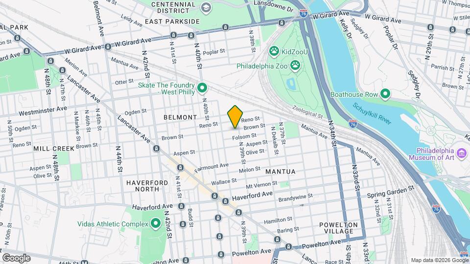 3908 Brown St, Unit 2 Map and Location Details