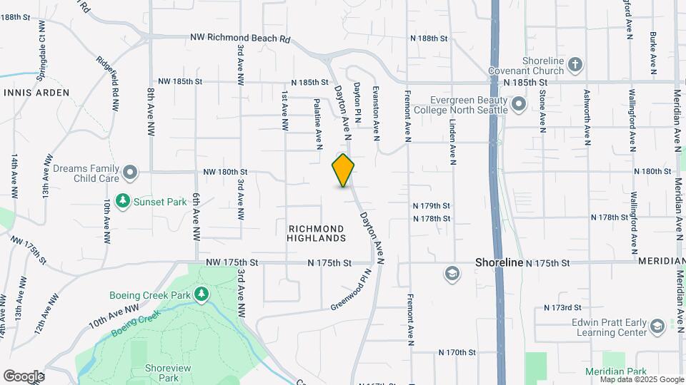 415 N 179th Pl Map and Location Details