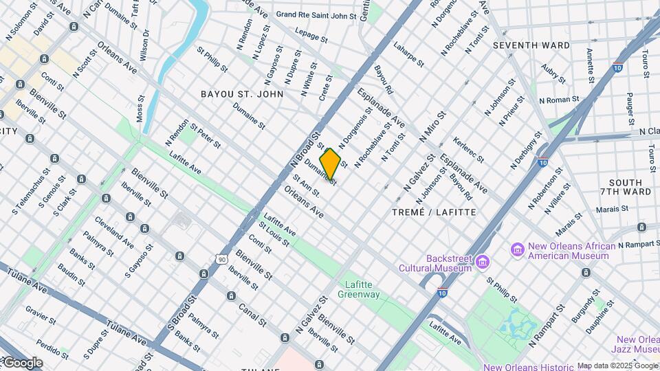 2516 Dumaine St Map and Location Details
