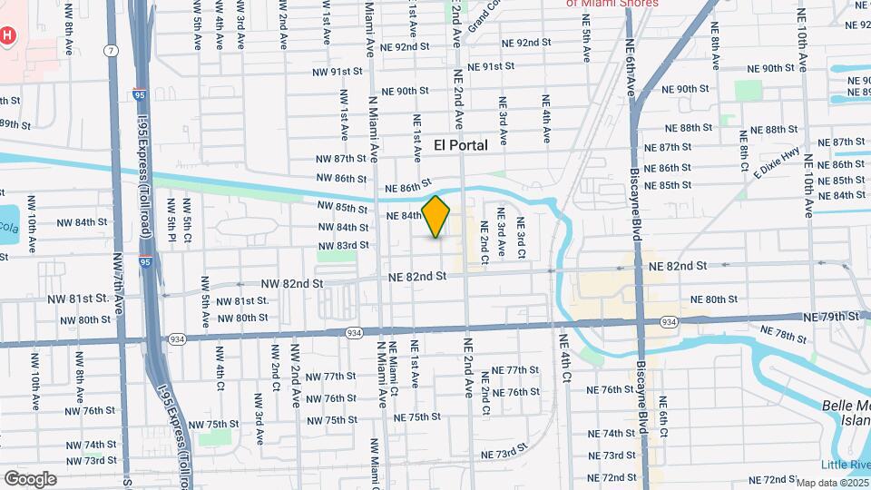 8280 NE 1st Pl Map and Location Details