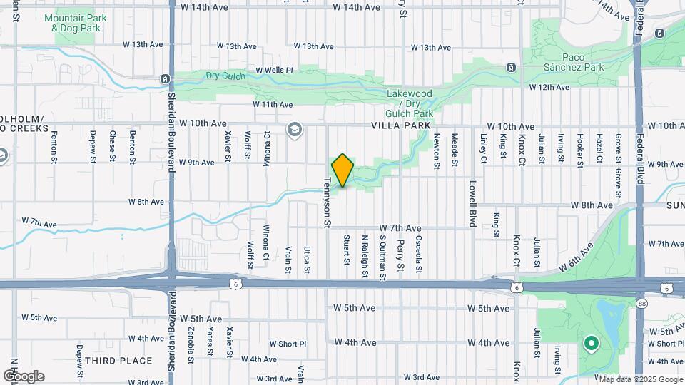 831 Stuart St Map and Location Details