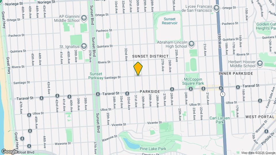 1931 Santiago St Map and Location Details
