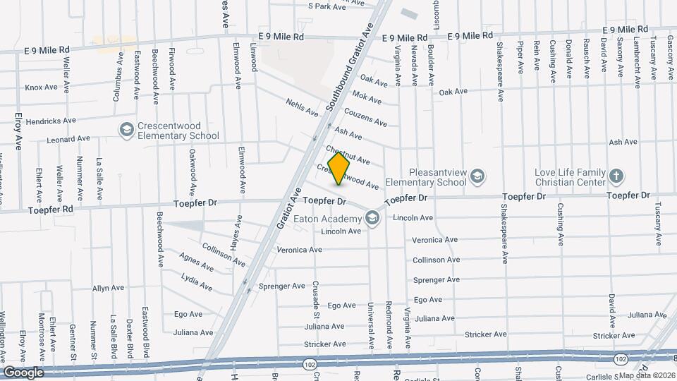 15611 Glander Ave Map and Location Details