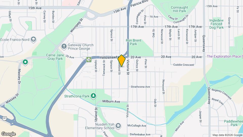 2120 Redwood St Map and Location Details