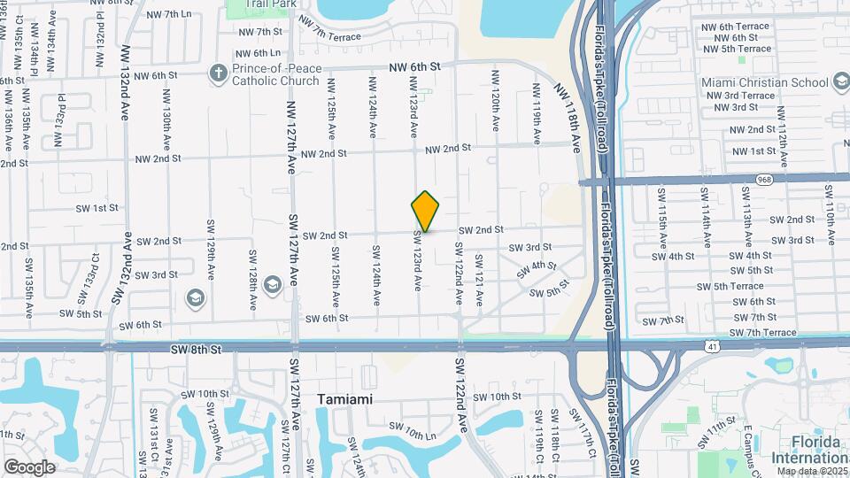 12250 SW 2nd St Map and Location Details