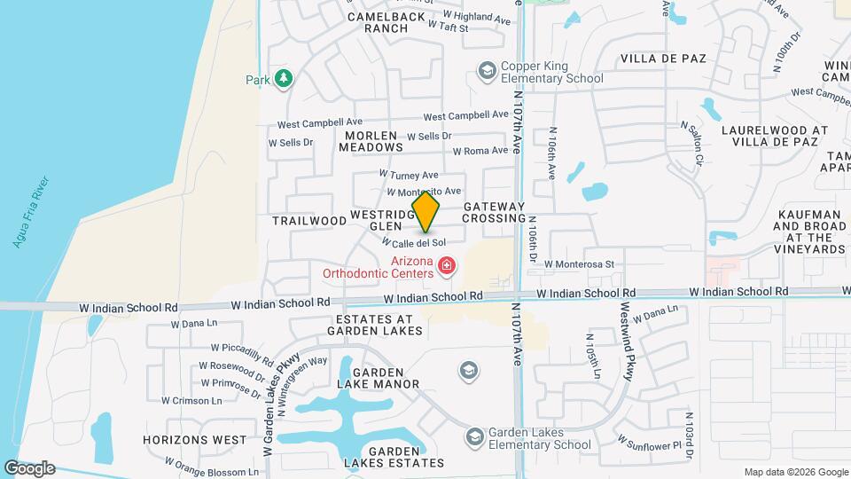 10906 W Calle del Sol Mapa y Detalles de la Ubicación