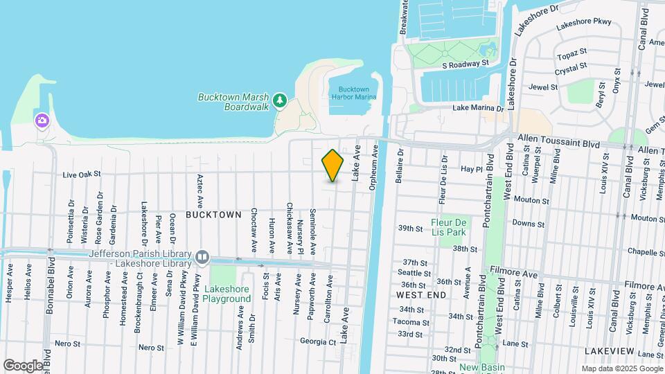 1624 Carrollton Ave Mapa y Detalles de la Ubicación