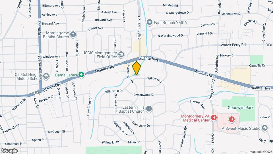 3415 Willow Ln Dr Map and Location Details