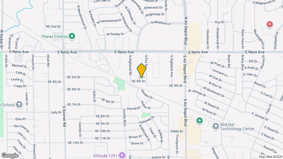 416 Betty Ln Map and Location Details