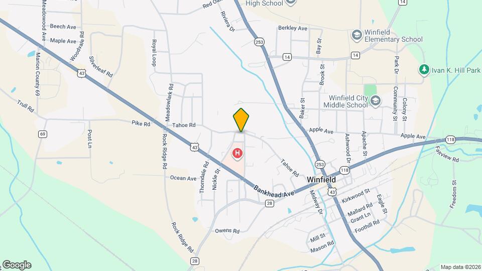Pirate Cove Apartments Map and Location Details