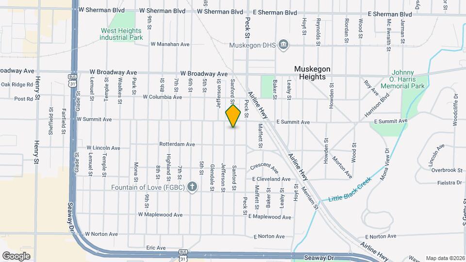 3017 Sanford St Map and Location Details