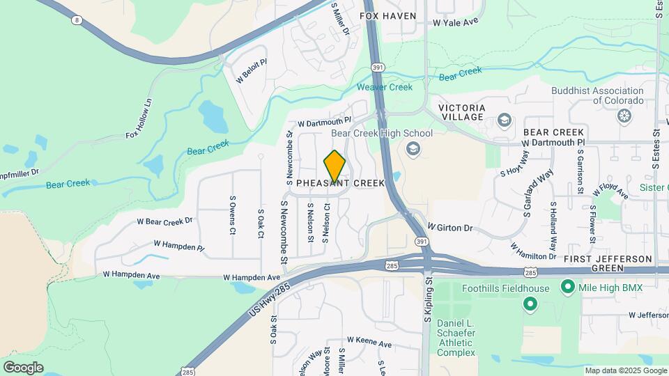 10721 W Dartmouth Ave Map and Location Details