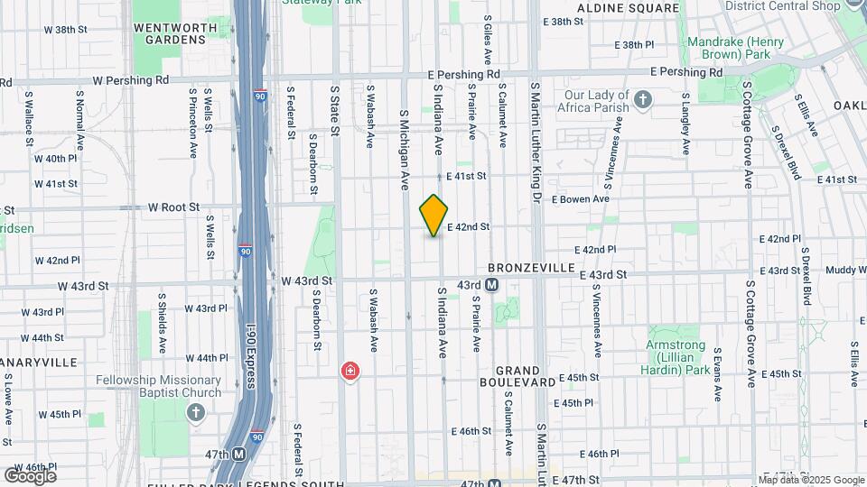 4218 S Indiana Ave Map and Location Details